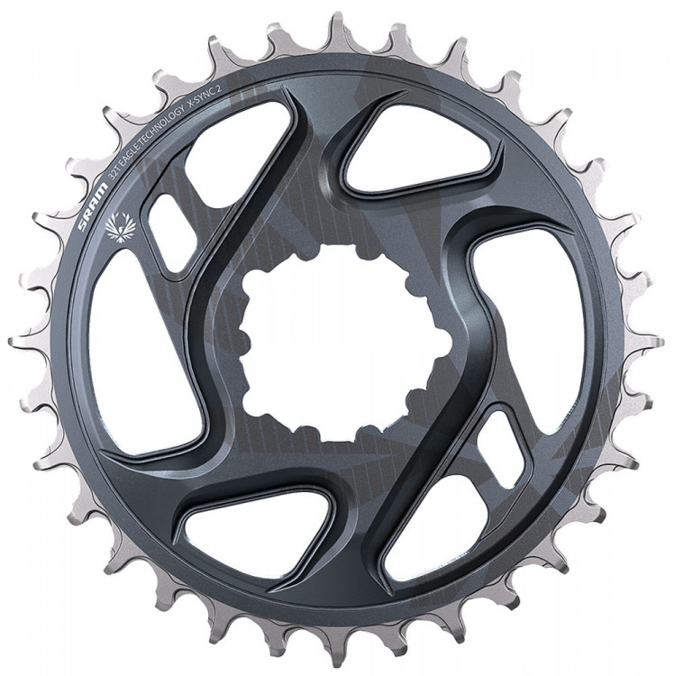 Звезда передняя Sram X-Sync 2 Eagle CF -4mm Offset