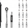 Динамометрический ключ с набором насадок Topeak E-TorqBar 1-10 Nm