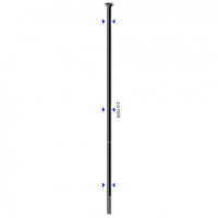 Спица Mach1 Plus 2.0 Inox 258 mm Straight Head Black