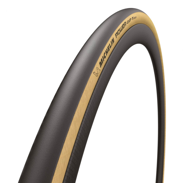 Велосипедная покрышка Michelin Power CUP TLR, BLK/Tan
