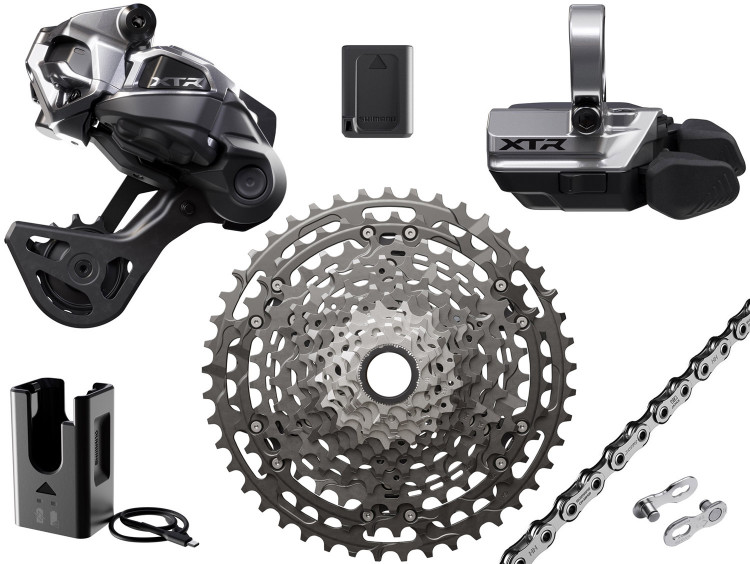 Группа оборудования Shimano XTR Di2 M9250-GS 12 speed Upgrade Kit 9-45 Clamp