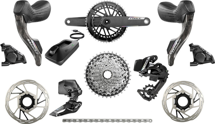Группа оборудования Sram Force E1 48-35T Carbon AXS 12-speed